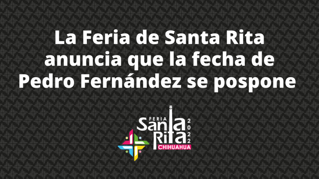 El show de Pedro Fernández tendrá que&nbsp;esperar